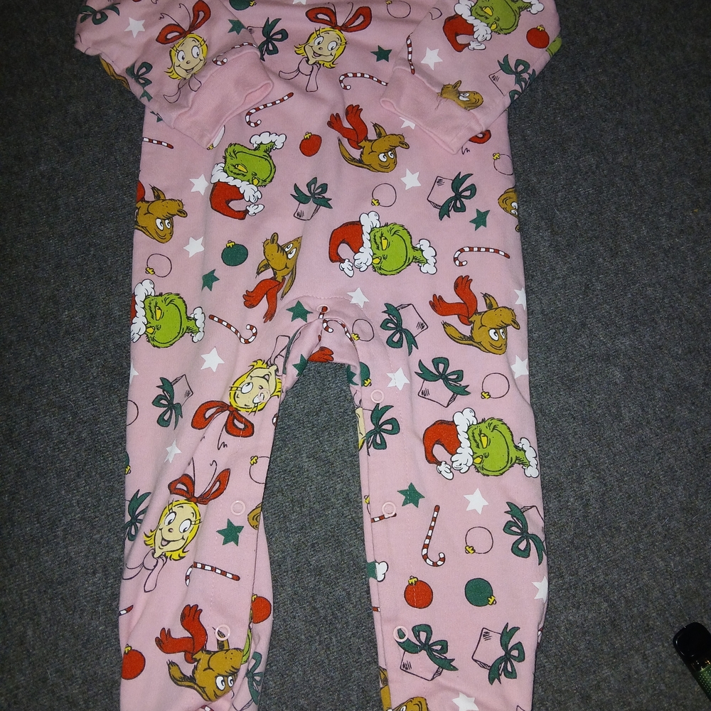 Dr. Seuss Christmas Winter Cold Weather Pajamas 18 Months